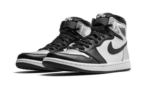 Nike Sko Air Jordan 1 Retro High Sølv Toe
